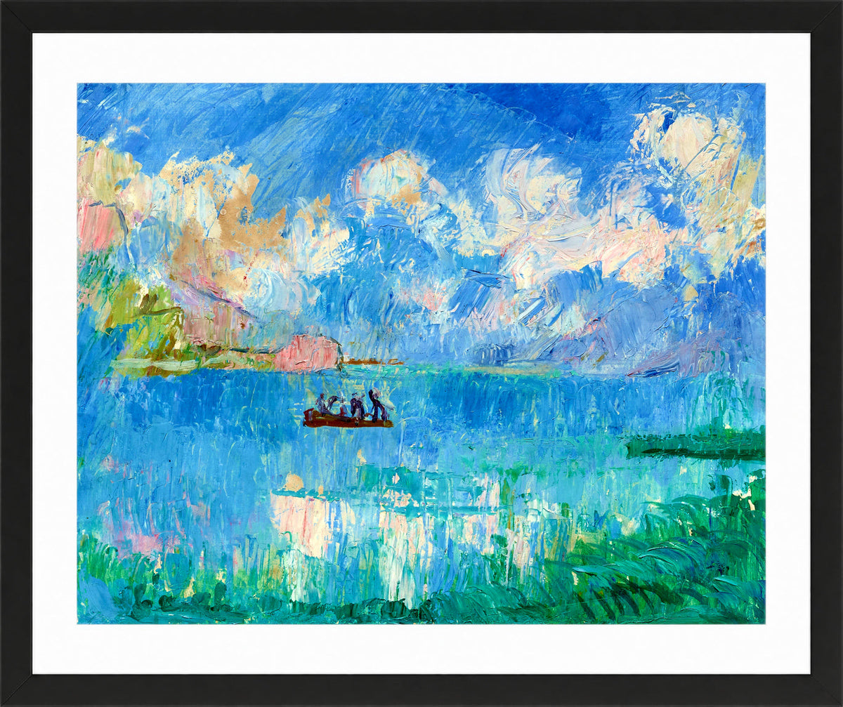 Giovanni Giacometti, I Pescatori (1918–1920) — black frame