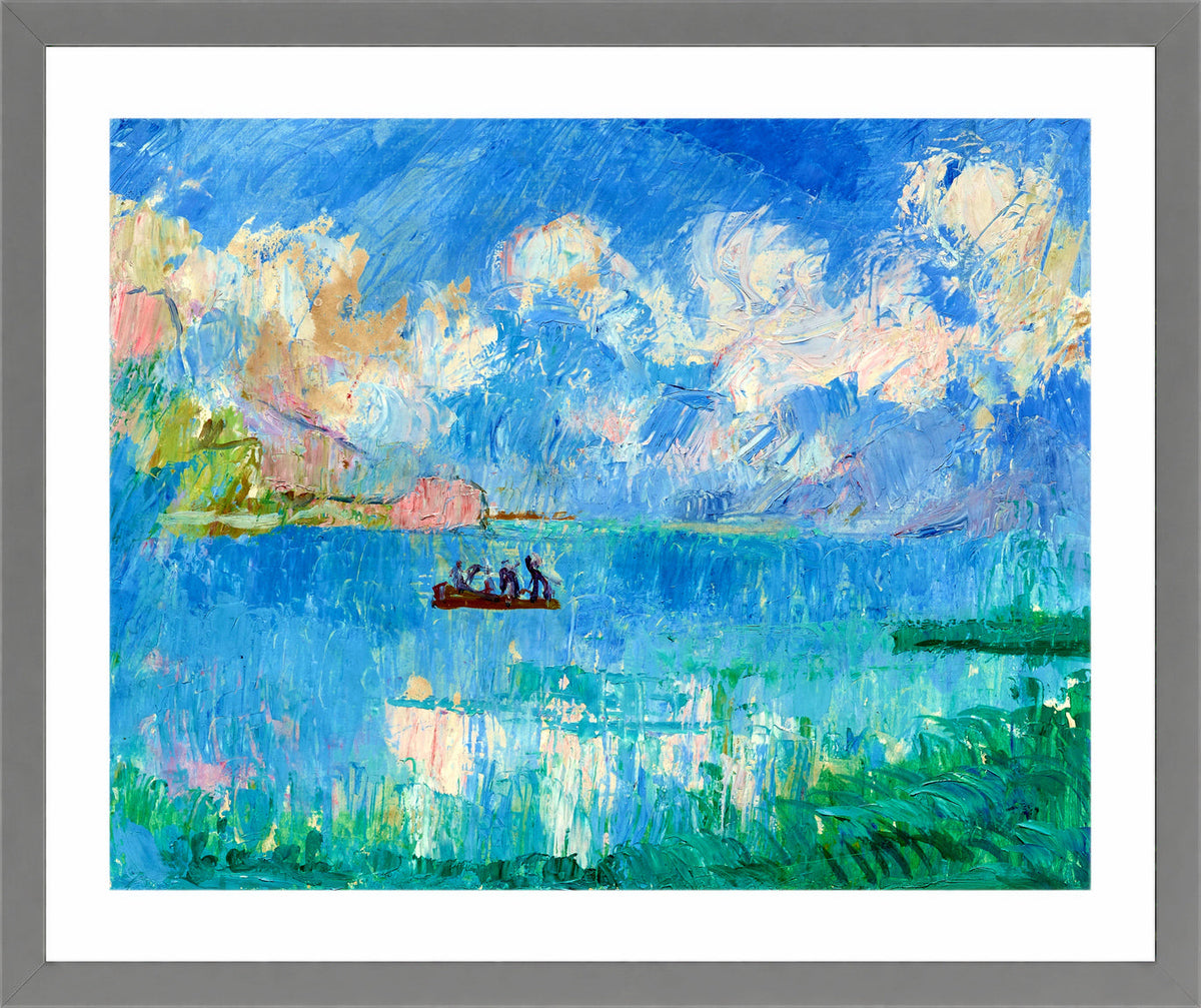 Giovanni Giacometti, I Pescatori (1918–1920) — light grey frame