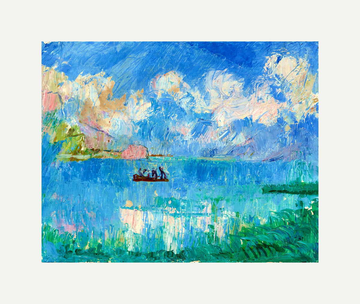 Giovanni Giacometti, I Pescatori (1918–1920) — rolled canvas