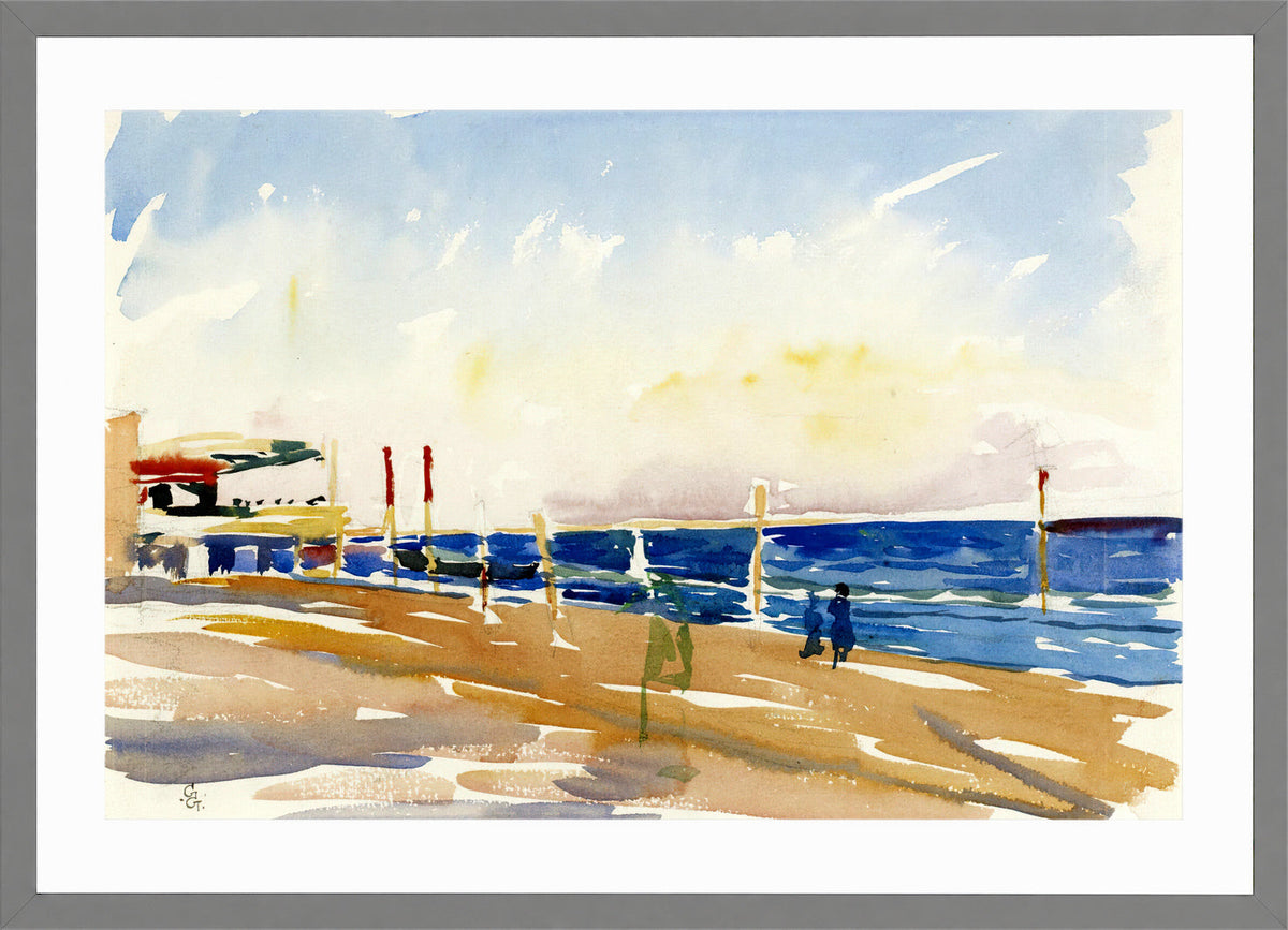 Giovanni Giacometti, Lido of Venice — light grey frame