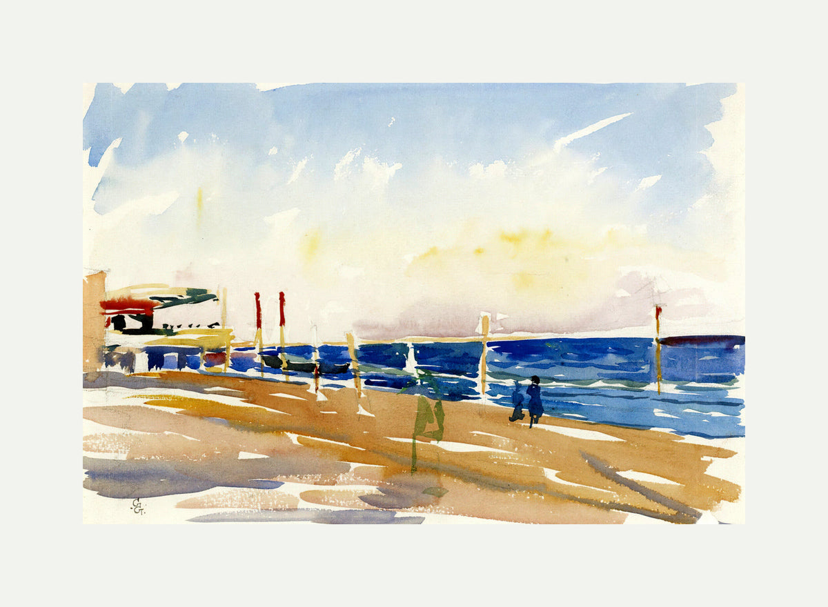 Giovanni Giacometti, Lido of Venice — rolled canvas