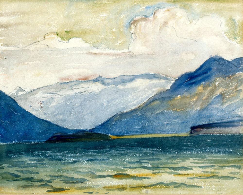 Giovanni Giacometti, View from Plaun da Lej towards Chasté Peninsula — unframed