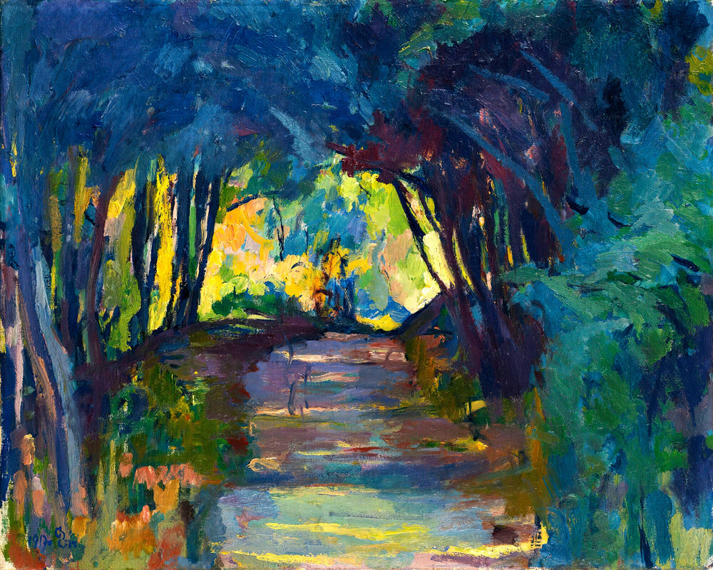 Giovanni Giacometti, Waldweg (1917) — unframed