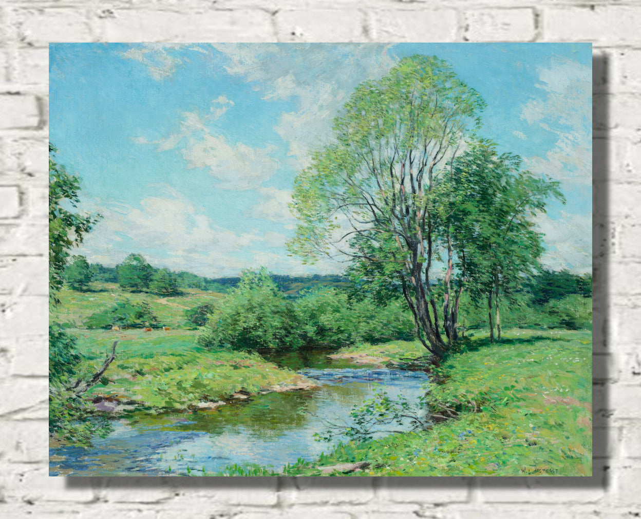 Green idleness by Willard Metcalf
