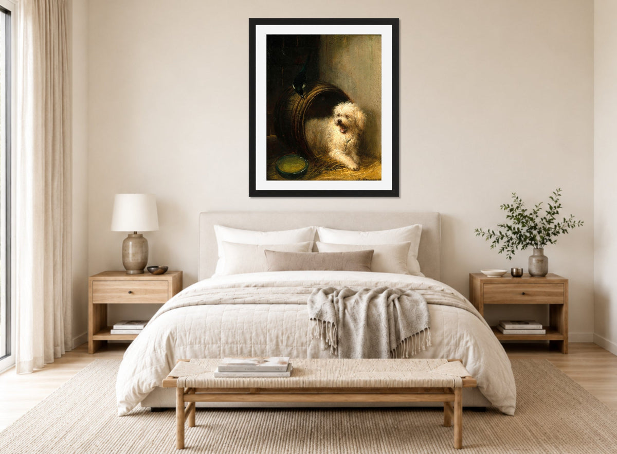 A Puppy in a Barrel by Henriette Ronner-Knip β bedroom