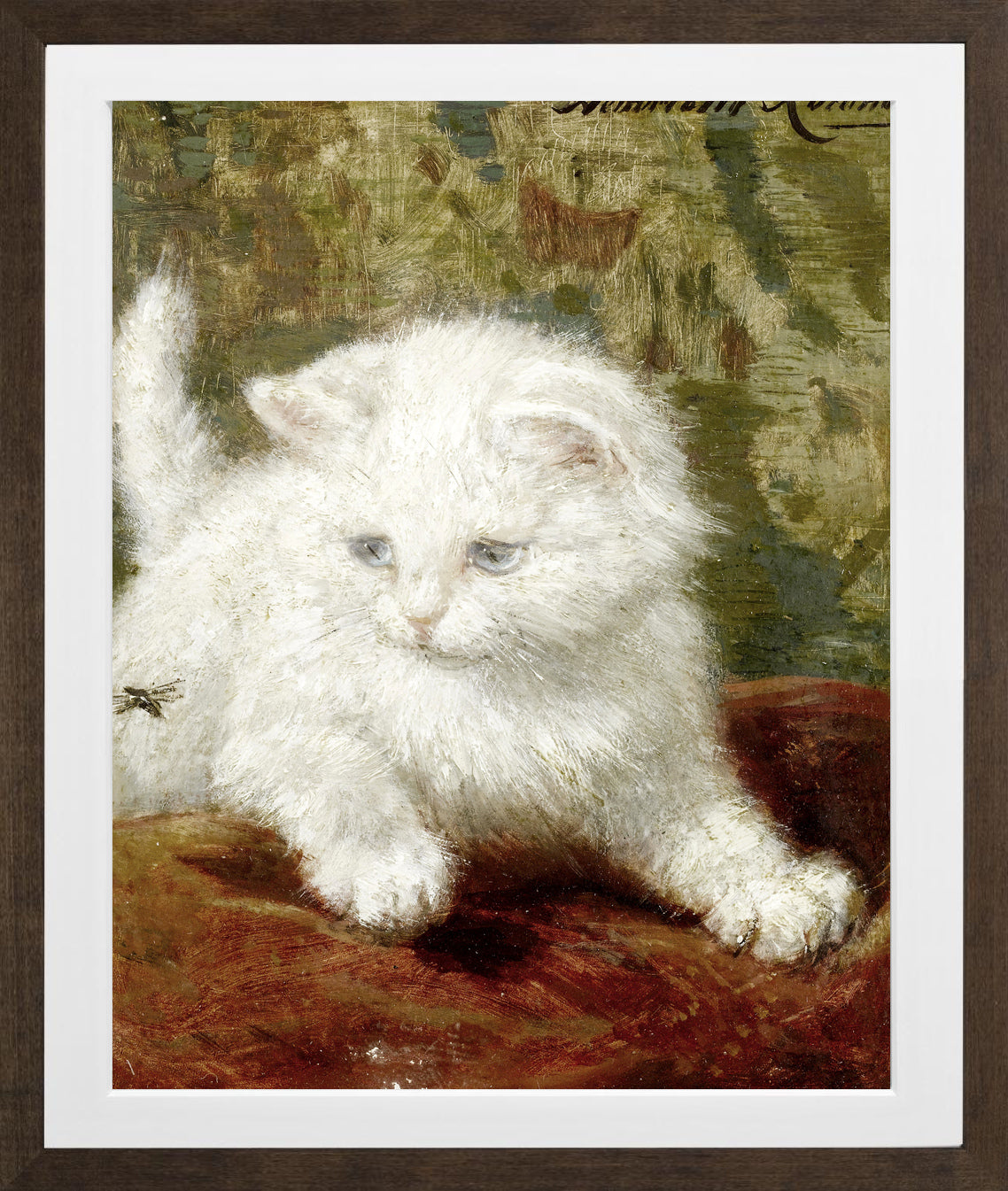Curiosity by Henriette Ronner-Knip β brown frame