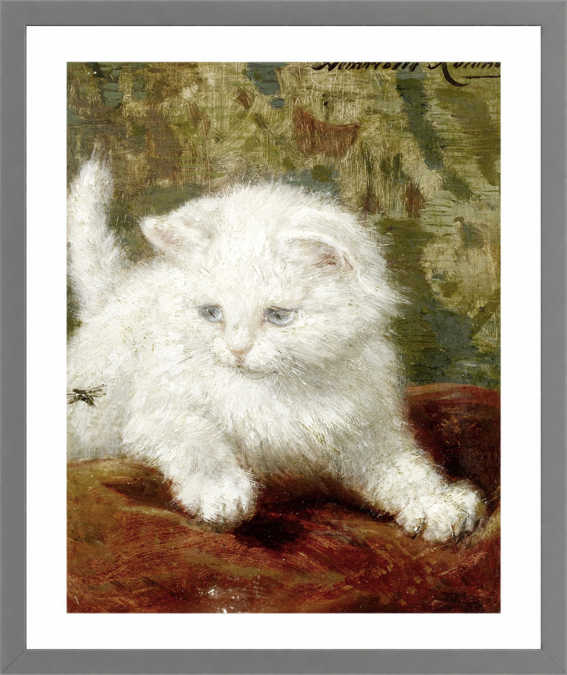 Curiosity by Henriette Ronner-Knip β light grey frame
