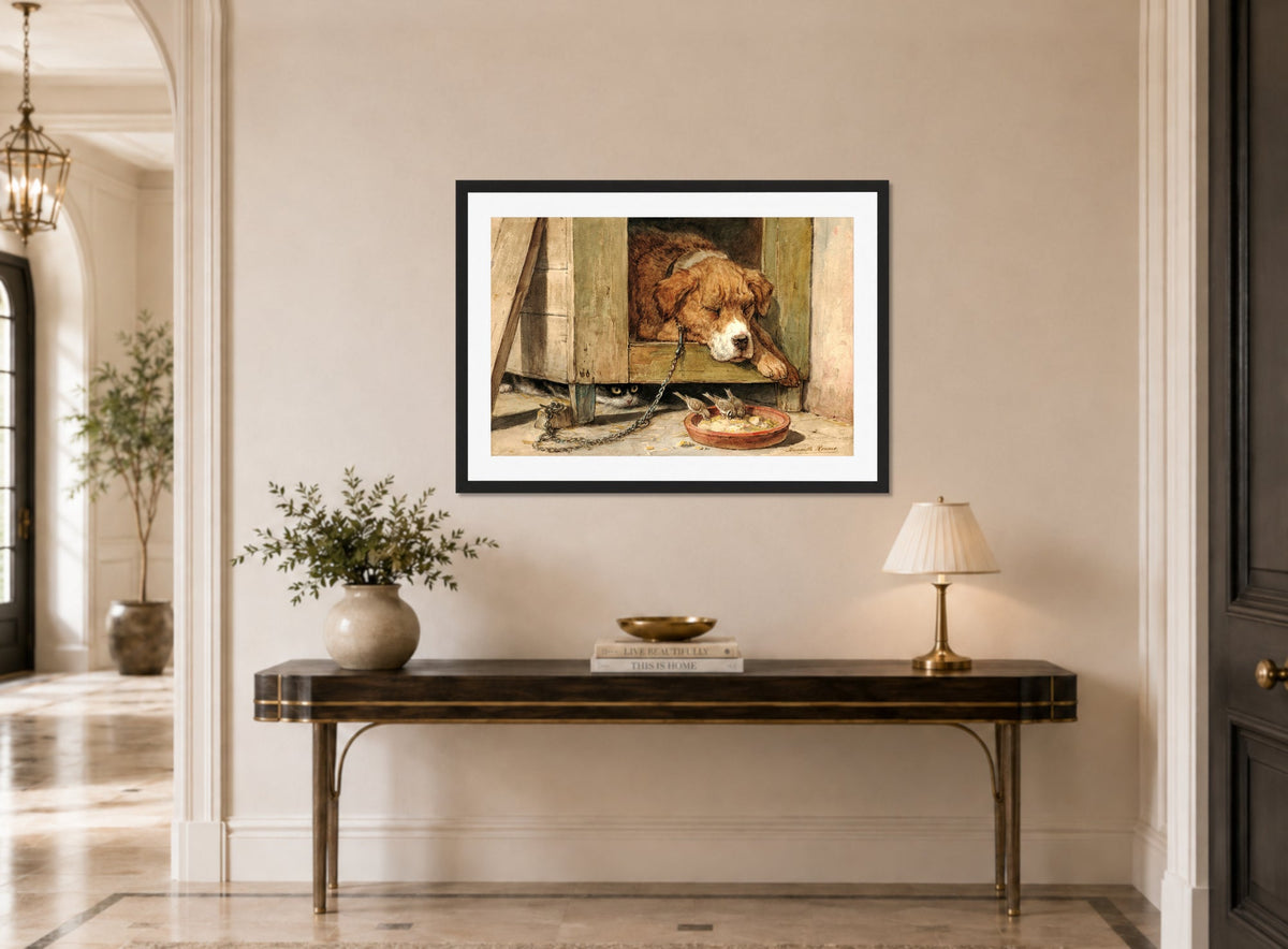Dangerous Ground by Henriette Ronner-Knip β hallway