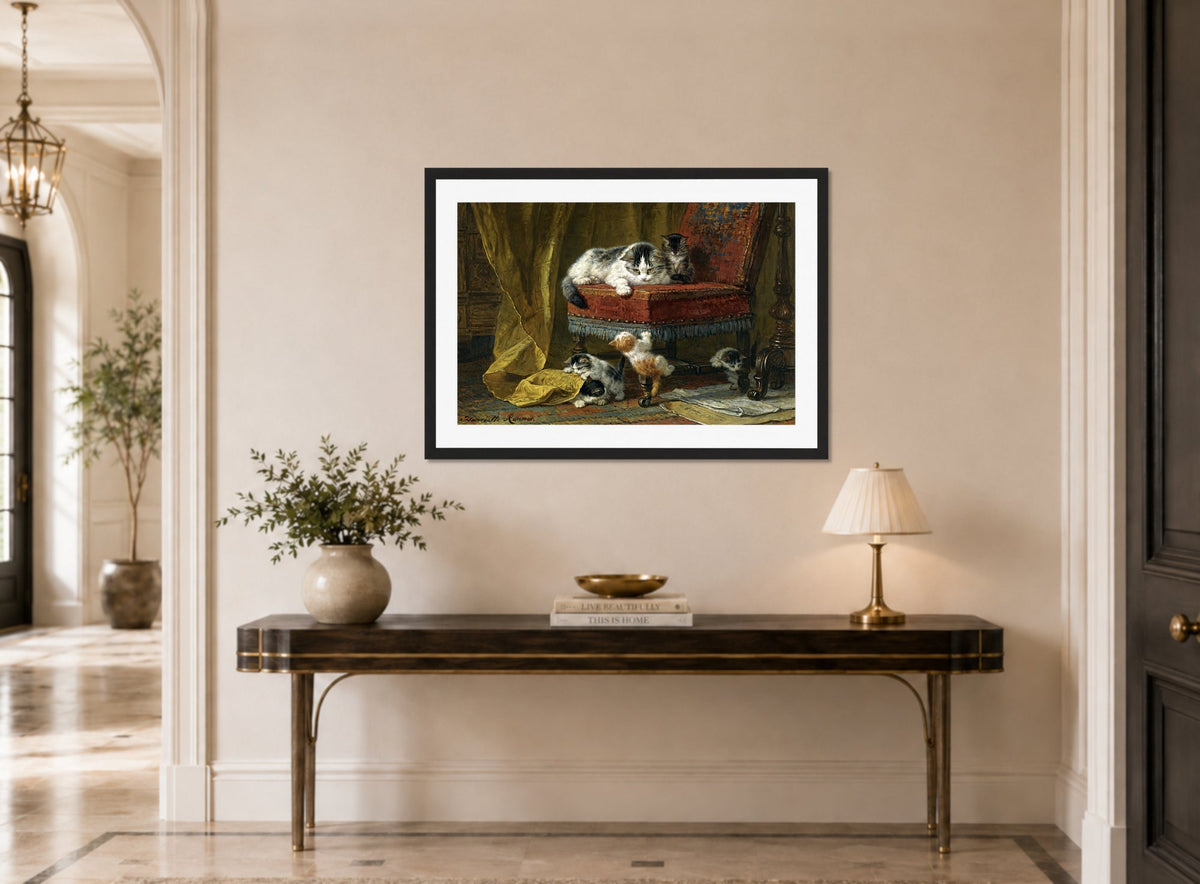 Mother’s Pride — The Red Chair by Henriette Ronner-Knip — hallway