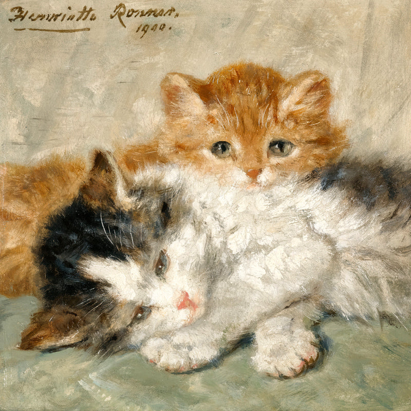 Sleepy Kittens (1900) by Henriette Ronner-Knip β unframed