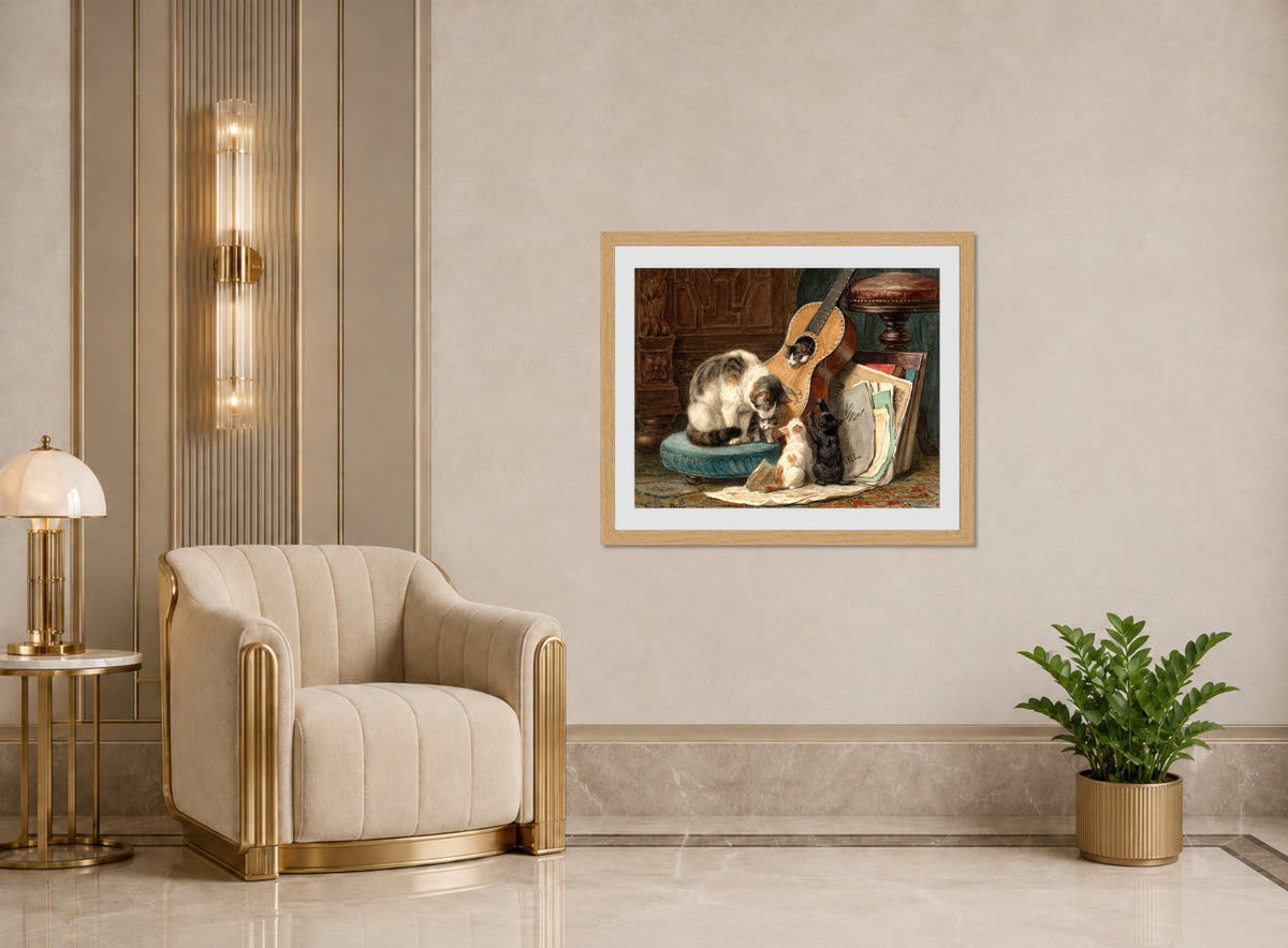 The Musicians by Henriette Ronner-Knip — art deco roomset