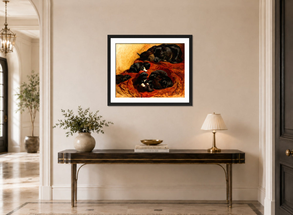 The Proud Mother by Henriette Ronner-Knip β hallway