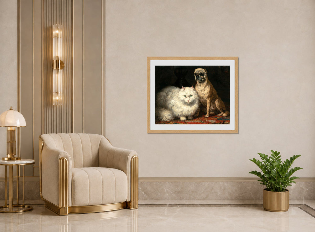 Two Friends by Henriette Ronner-Knip β art deco roomset