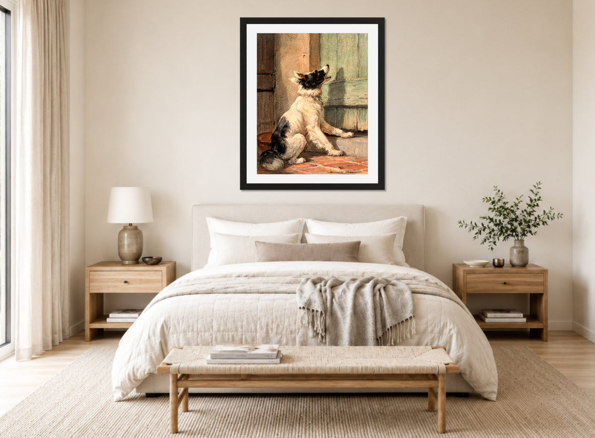 Waiting (1870) by Henriette Ronner-Knip β bedroom
