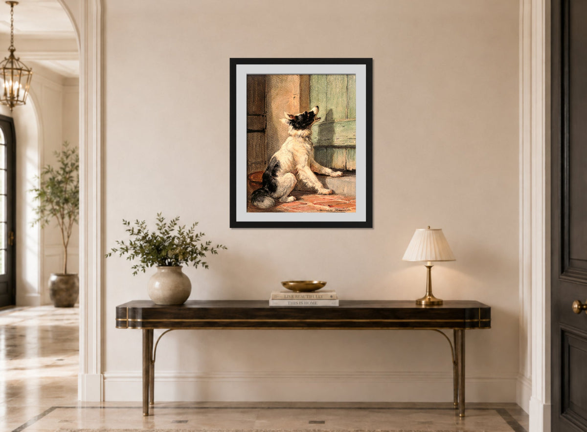 Waiting (1870) by Henriette Ronner-Knip β hallway