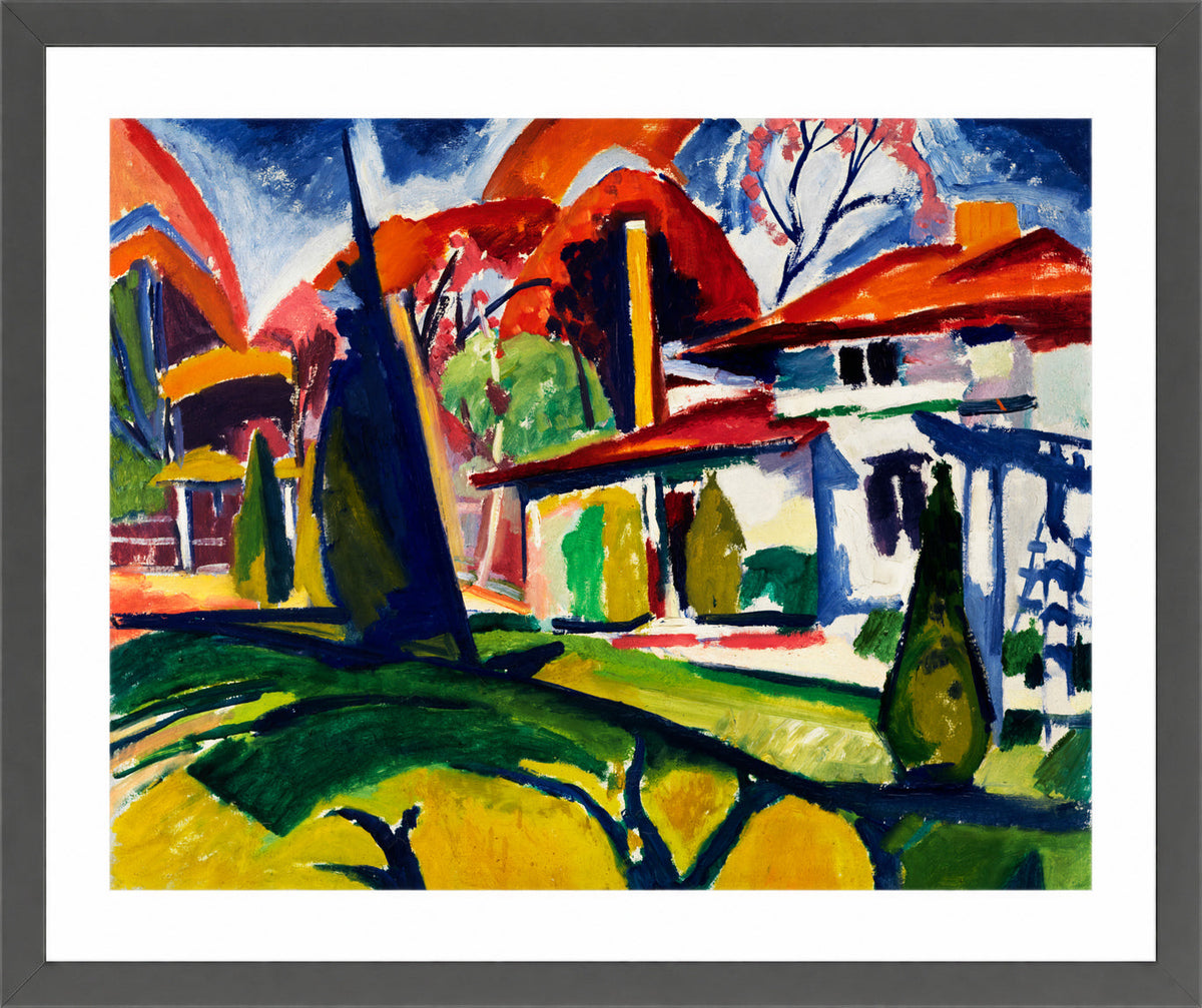 Newmans House by Henry Lyman Saÿen, in a dark grey frame