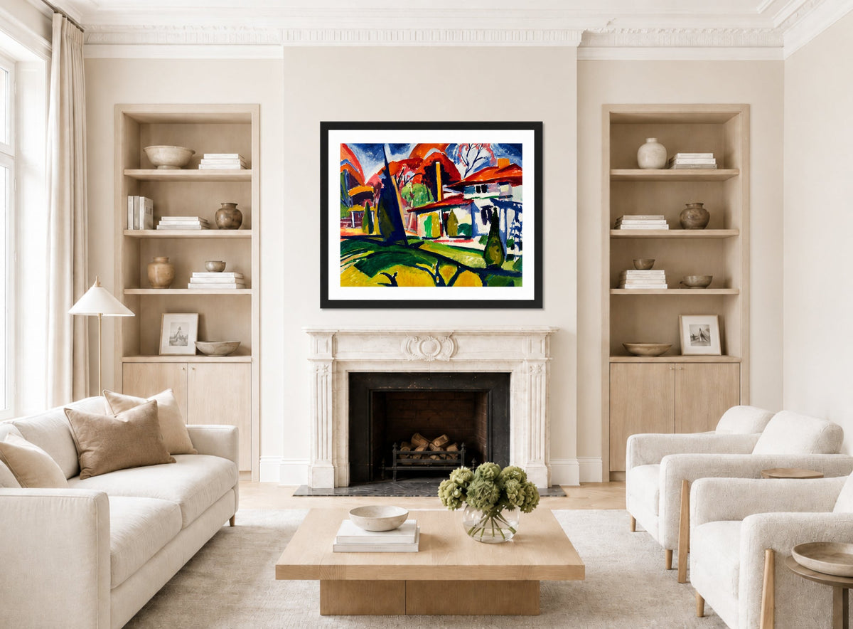 Newmans House by Henry Lyman Saÿen, in a living room