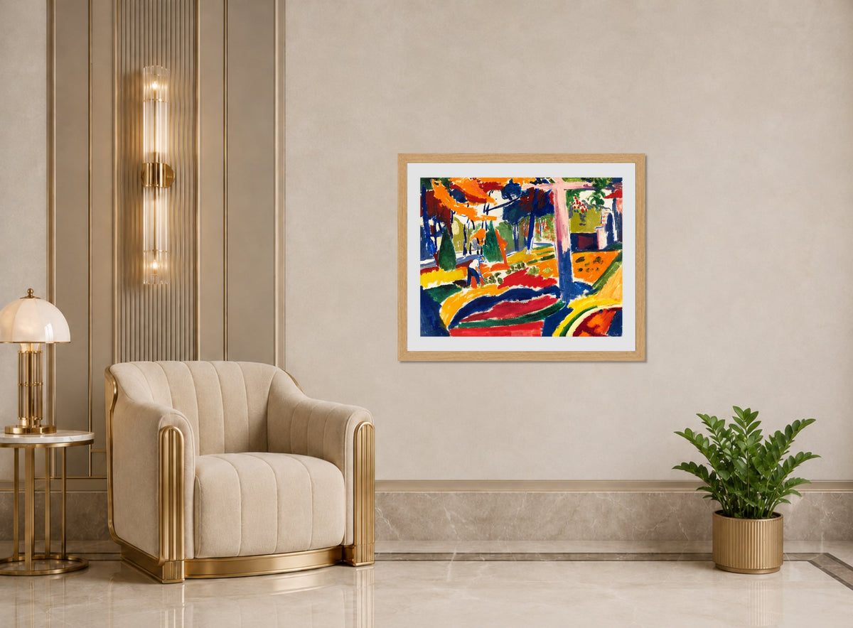Garden by Henry Lyman Saÿen, in an Art Deco interior