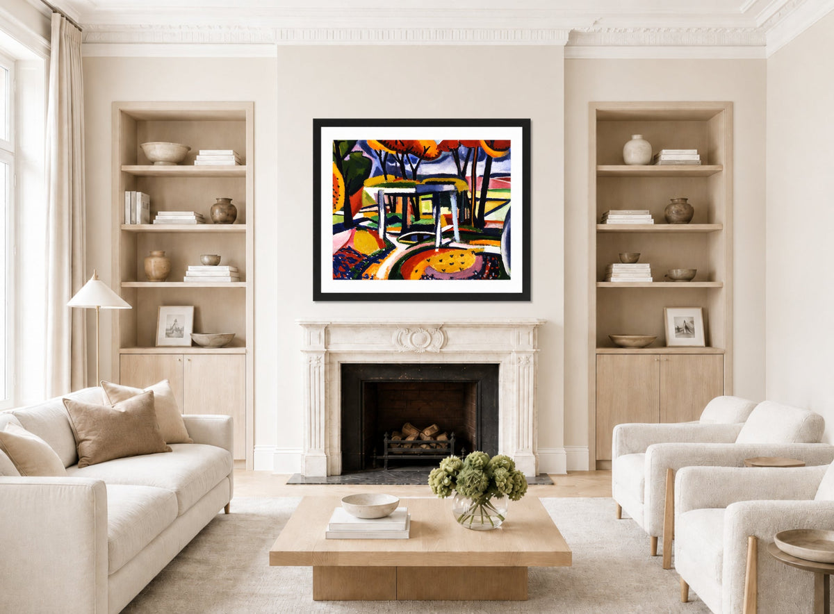 Décor Slav by Henry Lyman Saÿen, in a living room