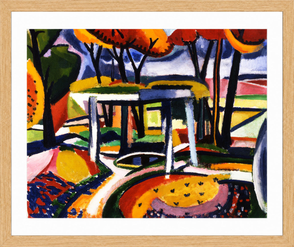 Décor Slav by Henry Lyman Saÿen, in a oak frame