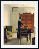 Wilhelm Hammershoi Fine Art Print, Ida in Interior