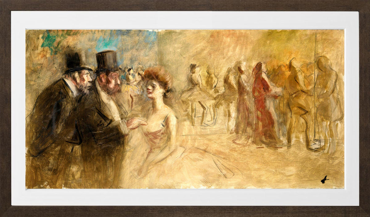 Jean-Louis Forain, After the Dance — brown frame
