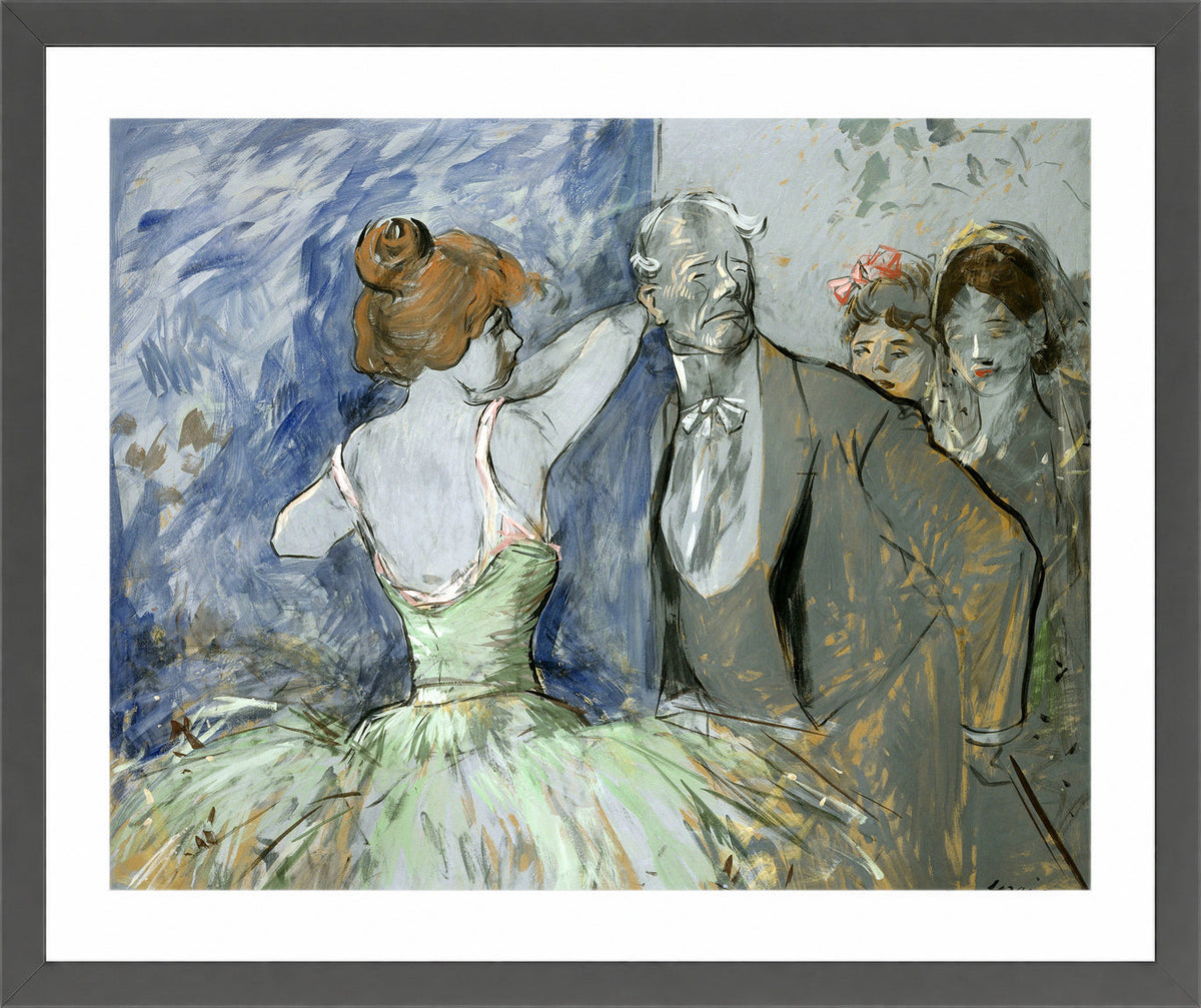 Jean-Louis Forain, Dans les coulisses — dark grey frame