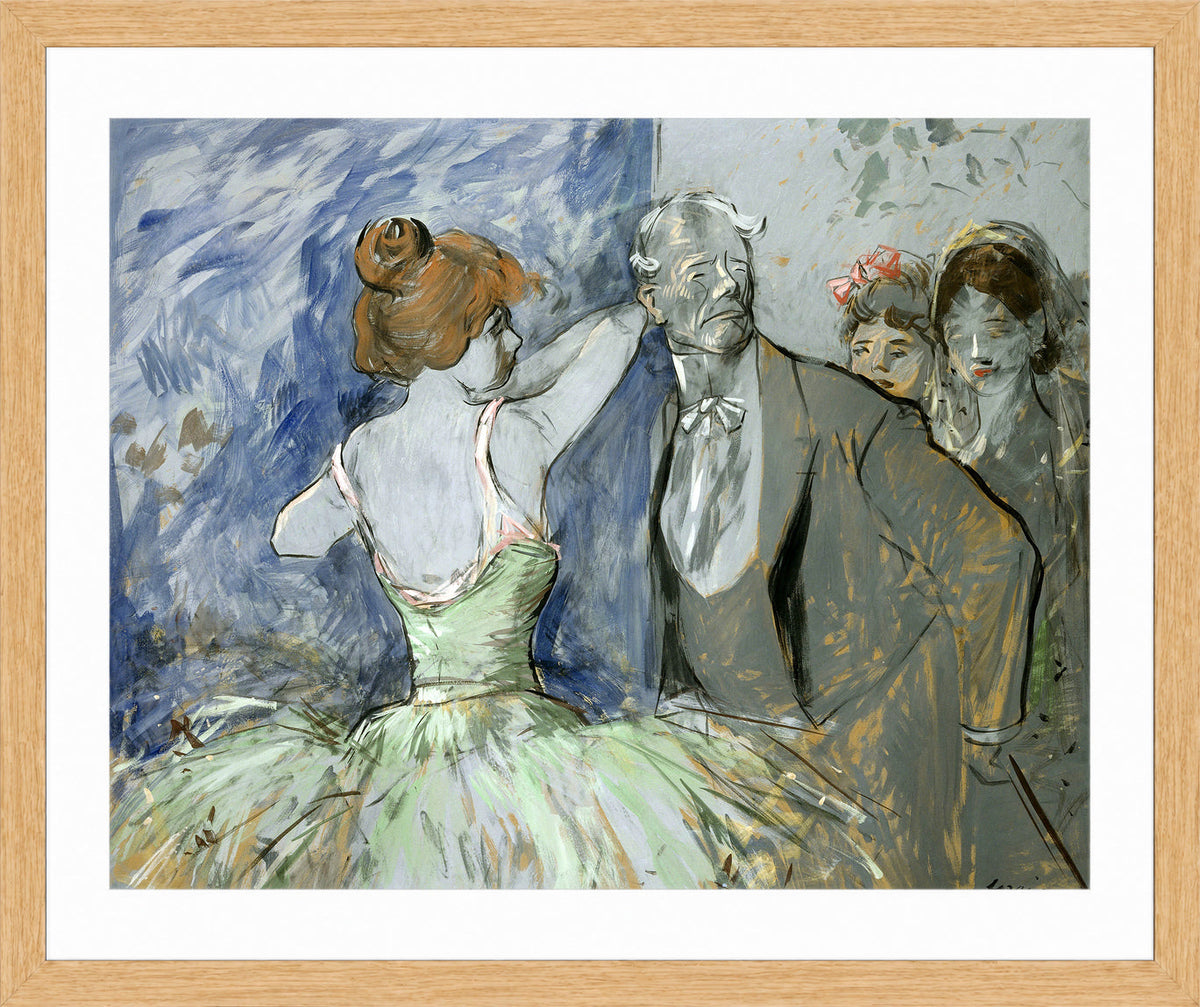 Jean-Louis Forain, Dans les coulisses — oak frame