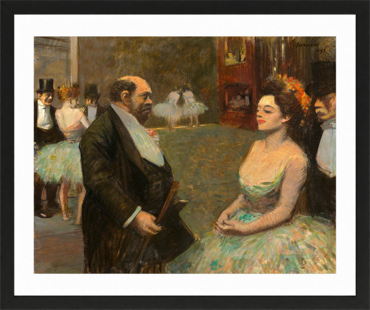 Jean-Louis Forain, In the Wings (1899) — black frame