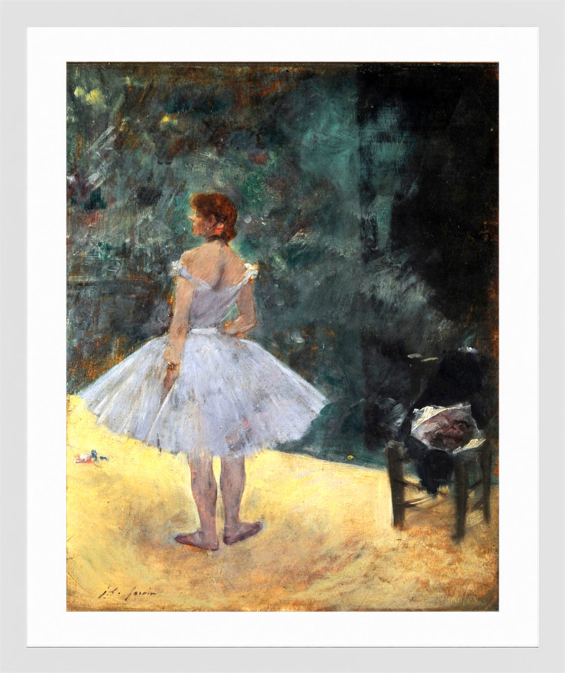 Jean-Louis Forain, La danseuse — white frame