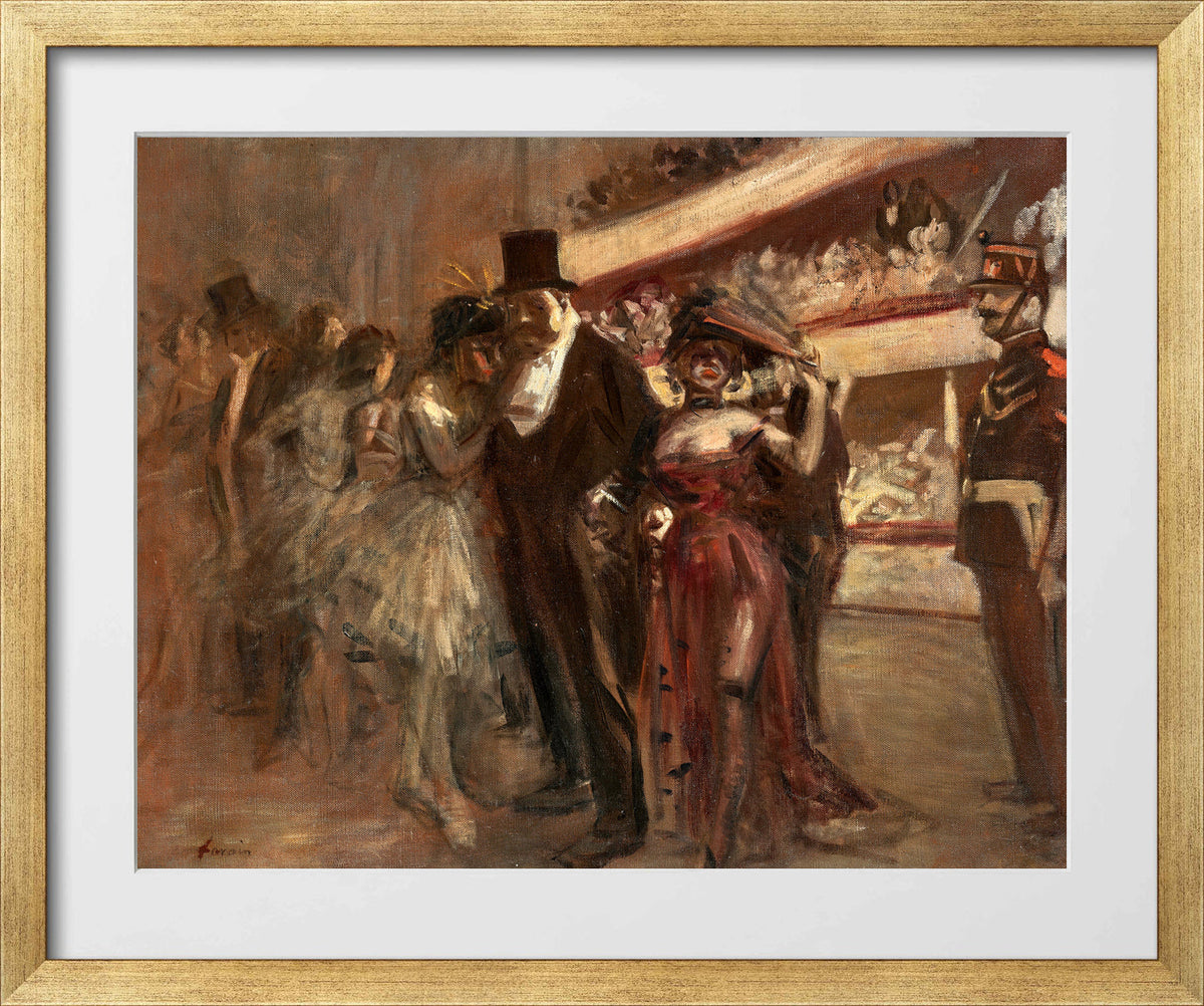 Jean-Louis Forain, La scène d’Opéra (circa 1910) — gold frame
