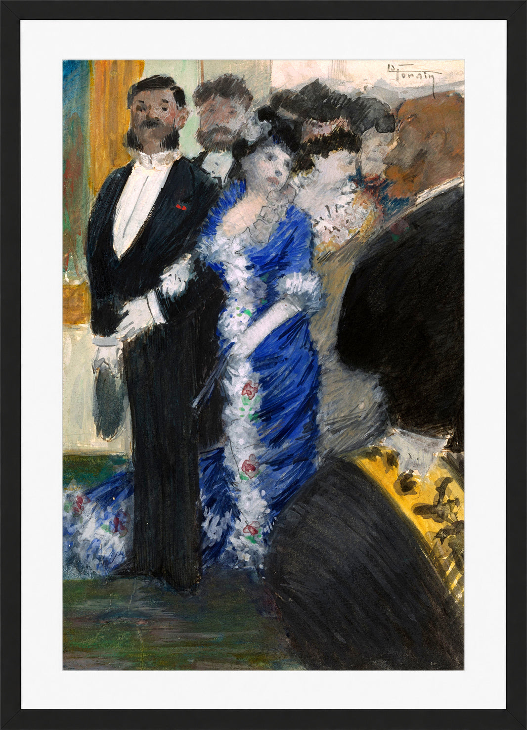 Jean-Louis Forain, La Sortie du Théâtre — black frame