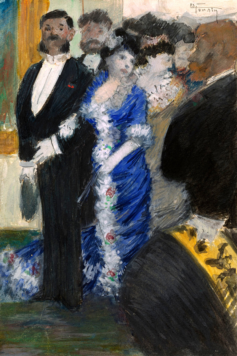 Jean-Louis Forain, La Sortie du Théâtre — unframed