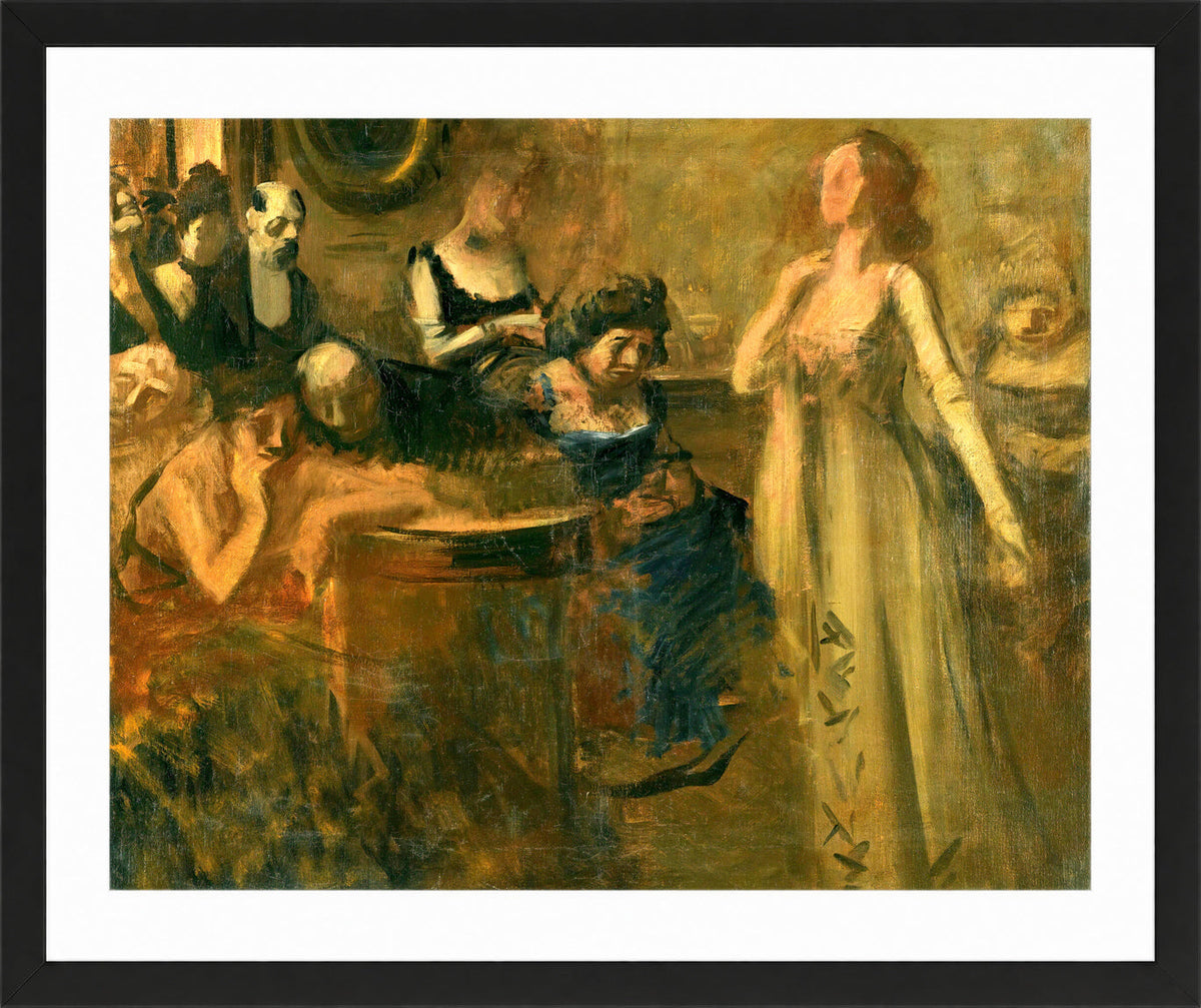 Jean-Louis Forain, Le Récital (circa 1900) — black frame