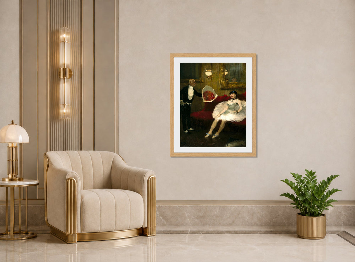 Jean-Louis Forain, The Admirer (1872–1886) — art deco roomset