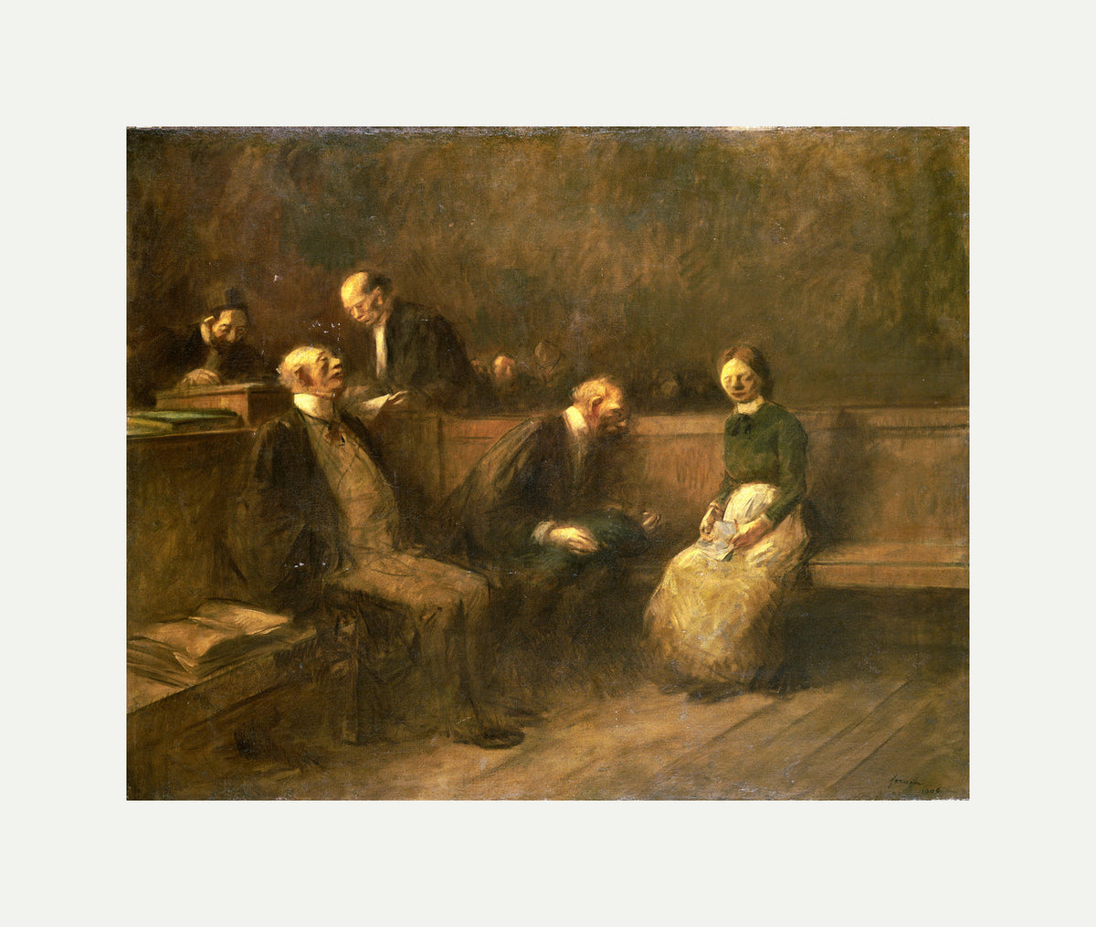 Jean-Louis Forain, The Petition (1906) — rolled canvas
