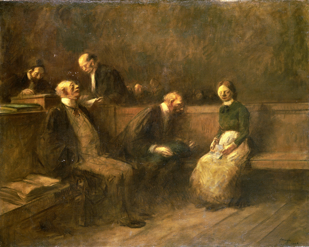 Jean-Louis Forain, The Petition (1906) — unframed