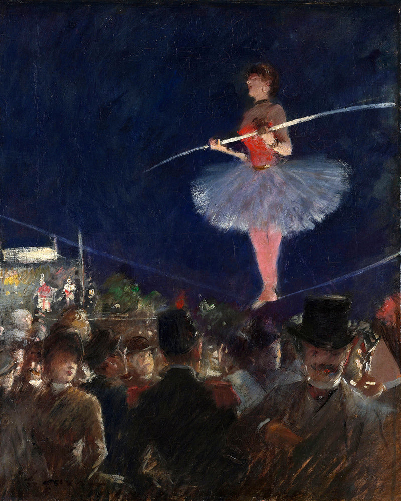Jean-Louis Forain, Tight-Rope Walker (circa 1880) — unframed