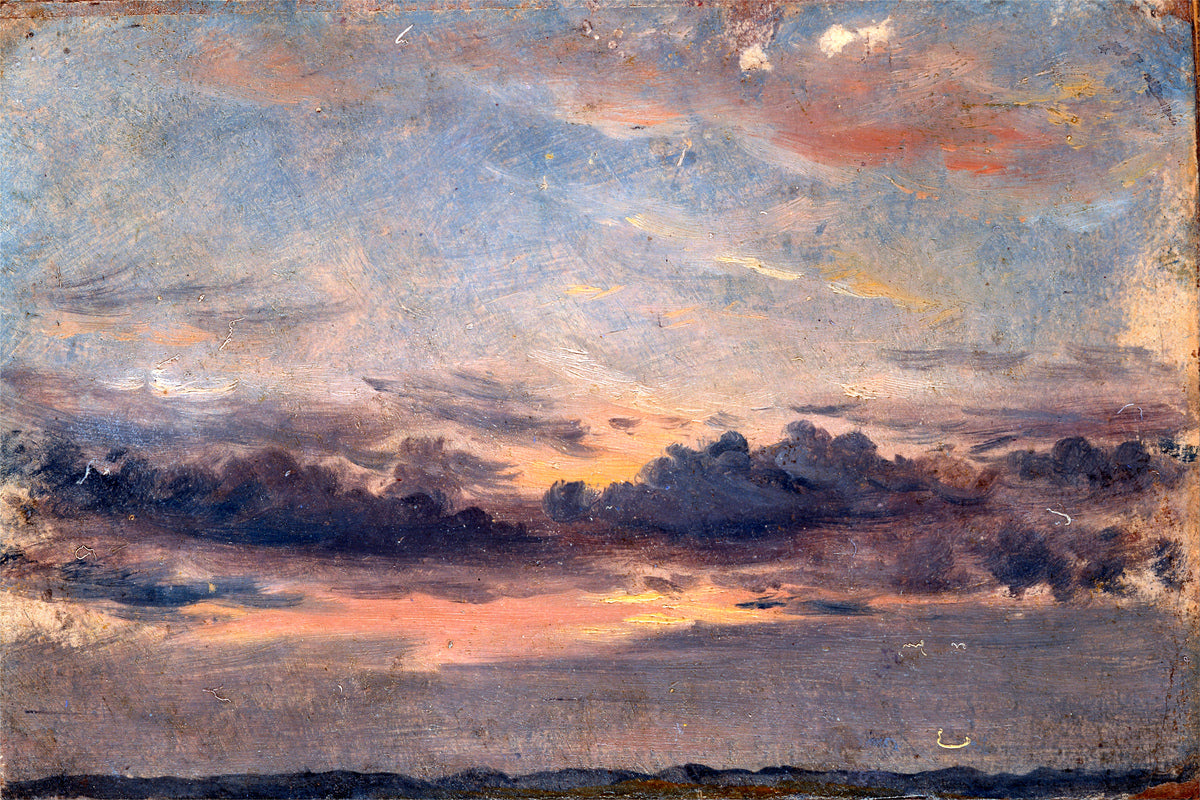 John Constable Print, A Cloud Study, Sunset (ca as an unframed print
