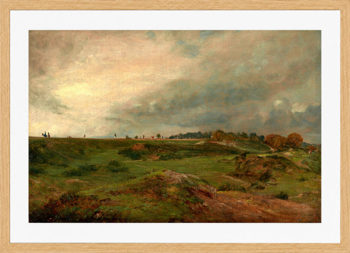 John Constable Print, A Road across Hampstead Heath (ca in an oak frame