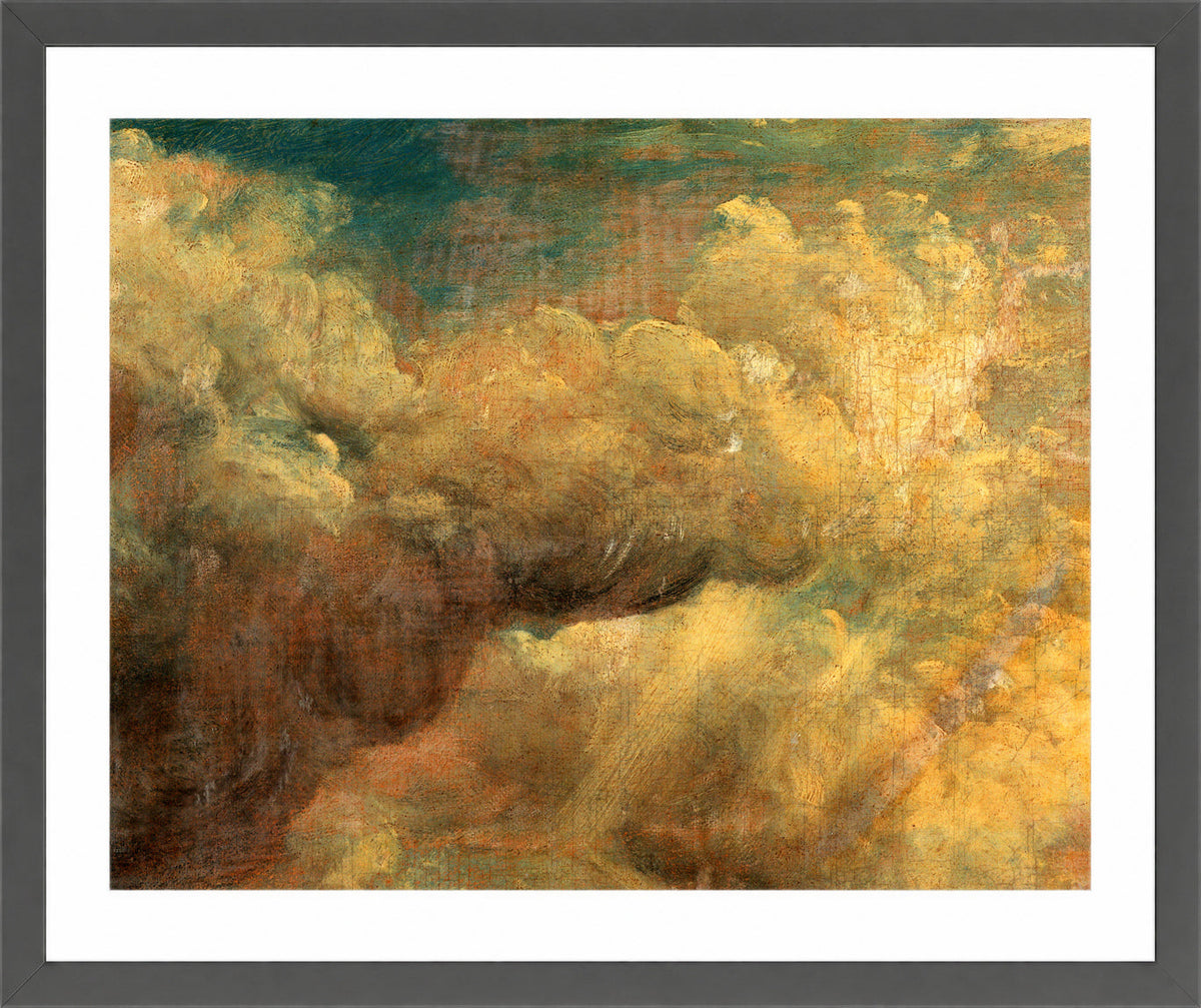 John Constable Print, Cloud Study (ca in a dark grey frame