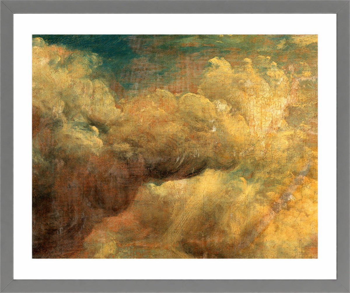 John Constable Print, Cloud Study (ca in a light grey frame