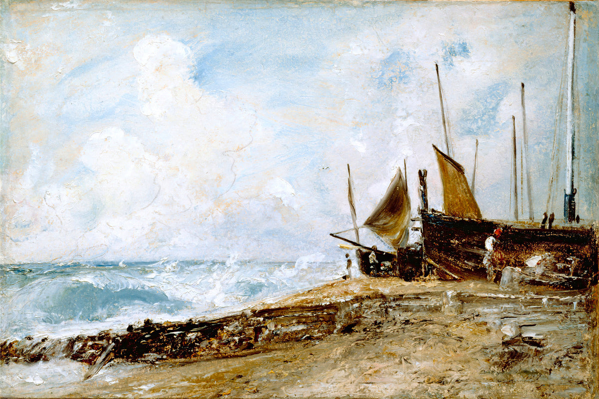 John Constable Print, Coast Scene Near Brighton (1824-1828) as an unframed print