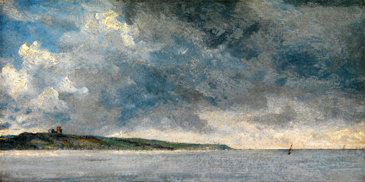 John Constable Print, Coastal Scene with Cliffs (ca as an unframed print