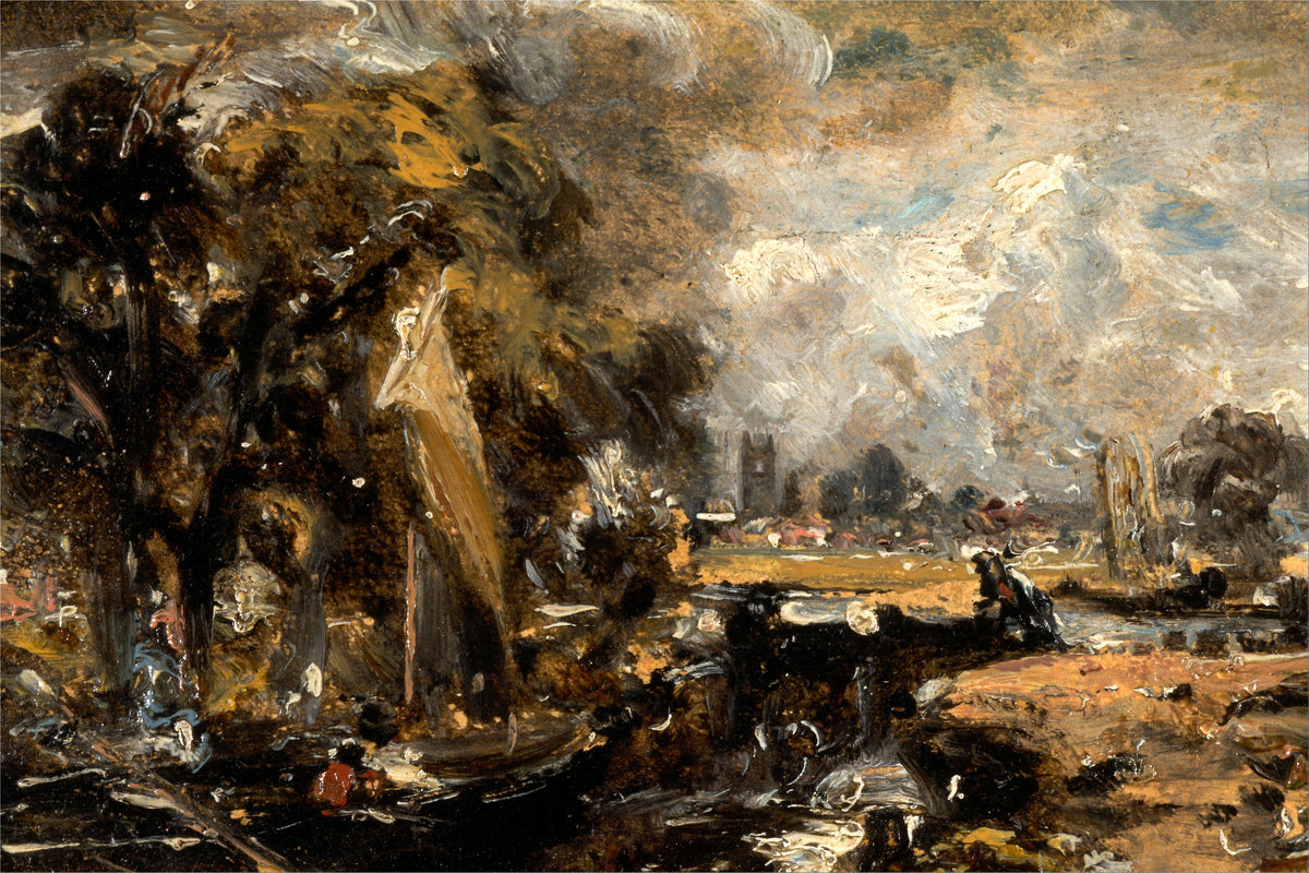 John Constable Print, Dedham Lock (1819-1820) as an unframed print