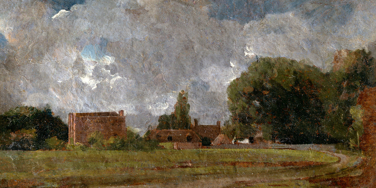 John Constable Print, Golding Constable’s House, East Bergholt; the Artist’s birthplace (1809) as an unframed print