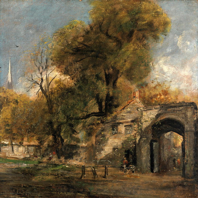 John Constable Print, Harnham Gate, Salisbury (1820 to 1821) as an unframed print