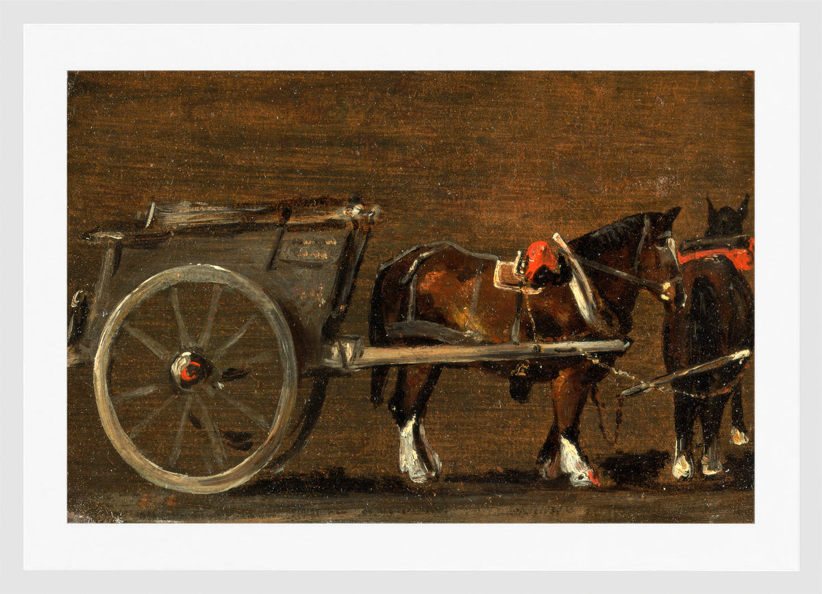 John Constable Print, Horse and Cart (ca in a white frame