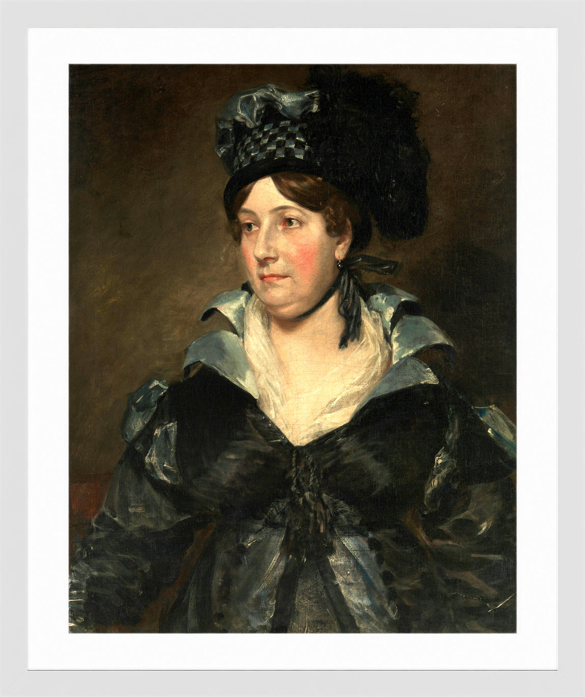 John Constable Print, Mrs. James Pulham Sr. (Frances Amys, ca in a white frame