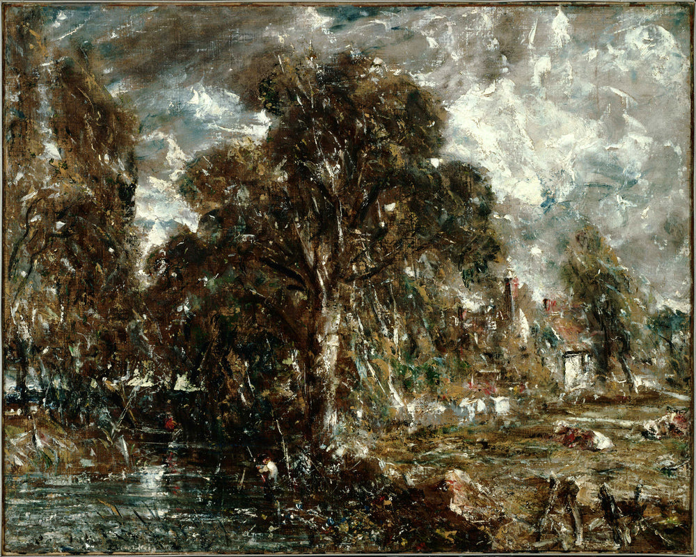 John Constable Print, On the River Stour as an unframed print